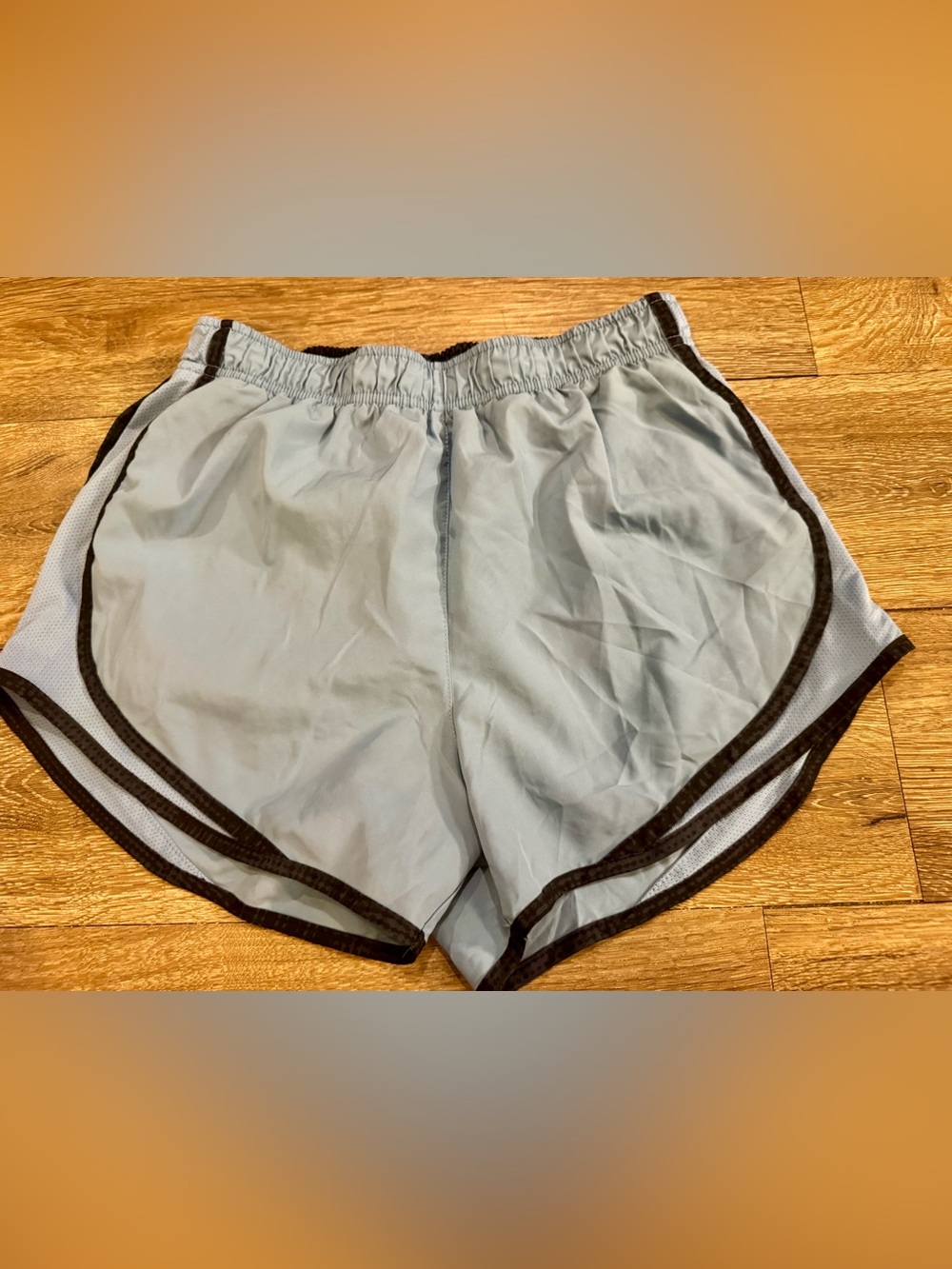 Nike Smoky Blue Athletic Shorts with Black Trim Size Small